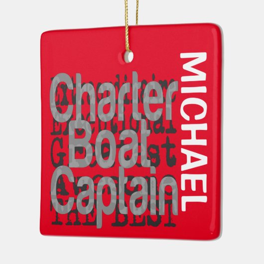 Charter Boat Kapitein Extraordinaire CUSTOM Keramisch Ornament (Links)