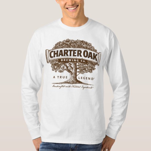 Charter Oak Brewery Logo T-Shirt (Voorkant)