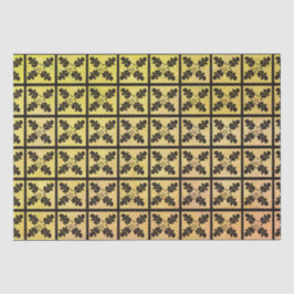 Charter Oak Quilt Woodblock Tissuepapier