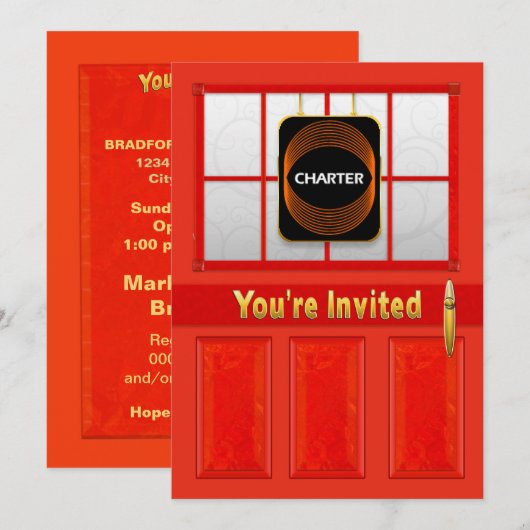 CHARTER OPEN HUIS - PRIVÉ KAART (Voorkant / Achterkant)