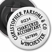 Charteraccountant Button Flesopener