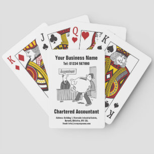 Charteraccountant of boekhouder pokerkaarten