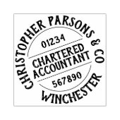 Charteraccountant Rubberstempel (Afrduk)