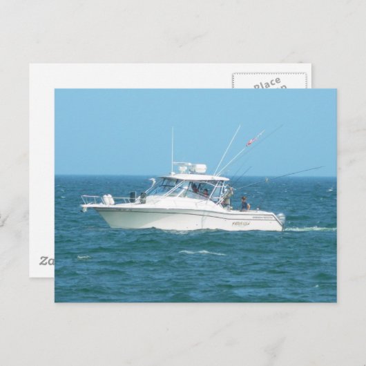 Charterboot Briefkaart (Voorkant / Achterkant)