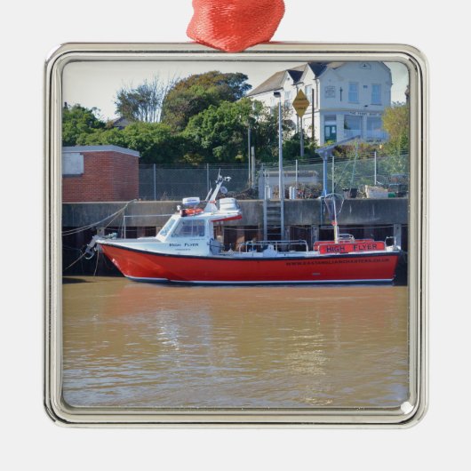 Charterboot High Flyer Metalen Ornament (Voorkant)