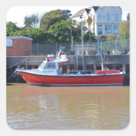 Charterboot High Flyer Vierkante Sticker