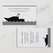 Charterdieper Zee Vist Boat Gold Paper Visitekaartje (Voorkant / Achterkant)