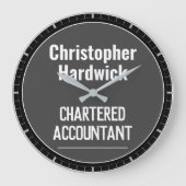 Chartered Accountant Kantoor Wall Clock Grote Klok (Voorkant)