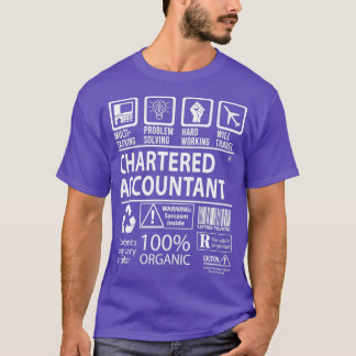Chartered Accountant MultiTasking Certified Job Gi T-shirt