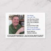 Chartered Accountant Photo Visitekaartje (Voorkant)