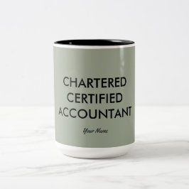 "Chartered Certified Accountant" Tweekleurige Koffiemok