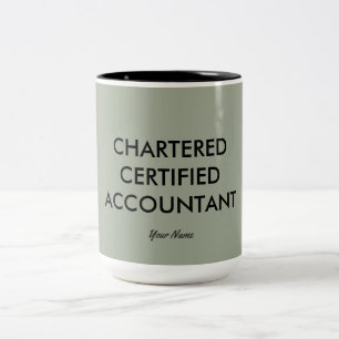 "Chartered Certified Accountant" Tweekleurige Koffiemok