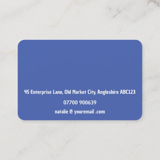 Chartered Surveyor QR Code Moderne Sjabloon Visitekaartje (Achterkant)