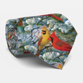 Charterende kardinaal kerstcadeau Mannen voor voge Stropdas (Opgerold)