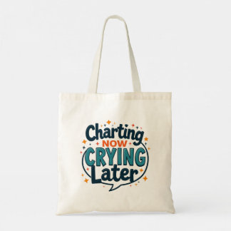 Charting Now Crying Later Natuurlijke Tote Tas