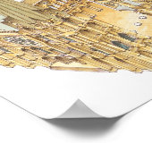 Chartres Cathedraal. Frankrijk Poster (Hoek)