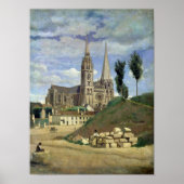 Chartres Cathedral, 1830 Poster (Voorkant)
