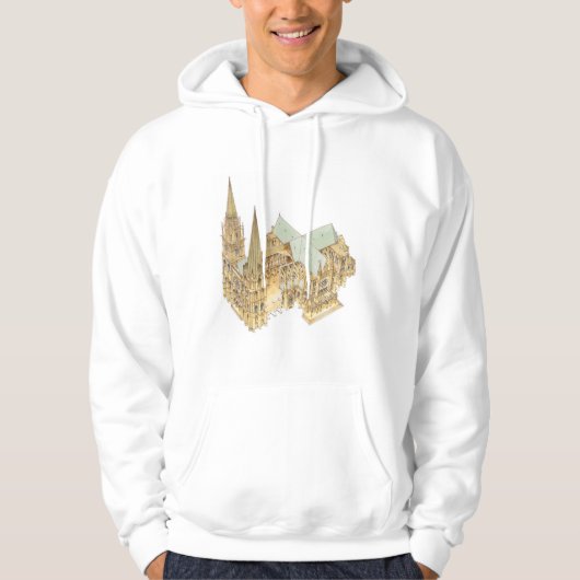 Chartres Cathedral Frankrijk Hoodie (Voorkant)