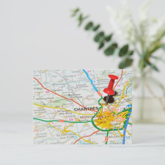 Chartres, Frankrijk Briefkaart (Staand voorkant)