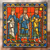 Chartres Glas in lood van het leven van Jezus Chri Raamsticker (Vel 2)