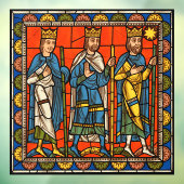 Chartres Glas-in-loodramen van het Leven van Jezus Raamsticker (Vel 3)