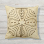 Chartres Labyrinth antiek stijl 1   uw ideeën Buitenkussen<br><div class="desc">Spiritueel symboolontwerp EDDA Fröhlich/EDDArt | Labyrinth is een systeem van lijnen of paden, dat talrijke richtingswijzigingen aanbrengt of een runner-up van het patroon naar een puzzel brengt. Labyrinth heeft slechts één manier naar het centrum, terwijl verschillende mazen... | Voor andere design en producten kunt u contact met mij opnemen: contact@eddart.de...</div>