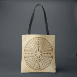 Chartres Labyrinth antiek stijl 1   uw ideeën Tote Bag<br><div class="desc">Spiritueel symboolontwerp EDDA Fröhlich/EDDArt | Labyrinth is een systeem van lijnen of paden, dat talrijke richtingswijzigingen aanbrengt of een runner-up van het patroon naar een puzzel brengt. Labyrinth heeft slechts één manier naar het centrum, terwijl verschillende mazen... | Voor andere design en producten kunt u contact met mij opnemen: contact@eddart.de...</div>