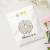 Chartres Labyrinth antiek stijl + uw ideeën Bedankzakje (Gezegeld)