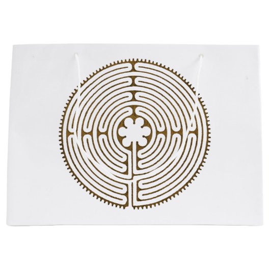 Chartres Labyrinth antiek stijl + uw ideeën Large Cadeautasje (Voorkant)