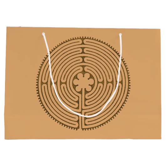 Chartres Labyrinth antiek stijl + uw ideeën Large Cadeautasje (Achterkant)
