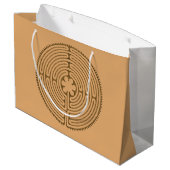Chartres Labyrinth antiek stijl + uw ideeën Large Cadeautasje (Achterkant Gekanteld)