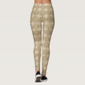 Chartres Labyrinth antiek stijl + uw ideeën Leggings (Achterkant)