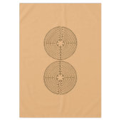 Chartres Labyrinth antiek stijl + uw ideeën Tafelkleed (Voorkant)