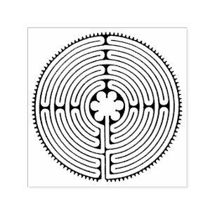 Chartres Labyrinth antiek stijl + uw ideeën Zelfinktende Stempel