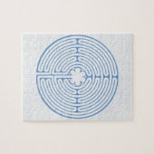 Chartres Labyrinth Blue Legpuzzel (Horizontaal)