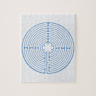 Chartres Labyrinth Blue Legpuzzel
