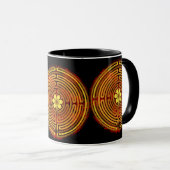 Chartres Labyrinth Fire Amaze Mok (Voorkant rechts)