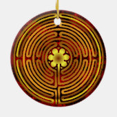 Chartres Labyrinth Fire Ornament (Achterkant)