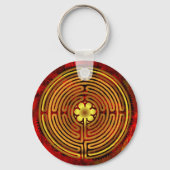 Chartres Labyrinth Fire Sleutelhanger (Voorkant)