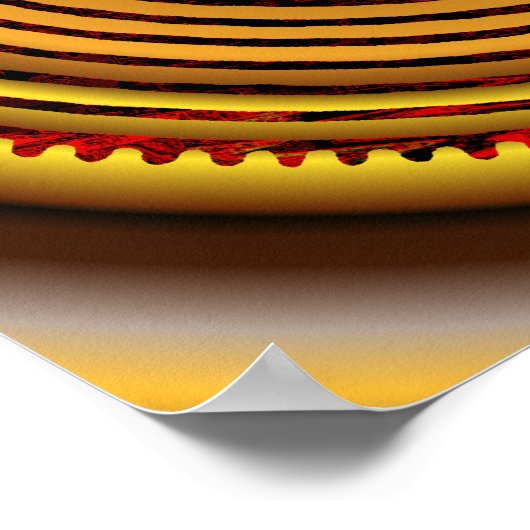 Chartres Labyrinth Fire Sun Print (Hoek)