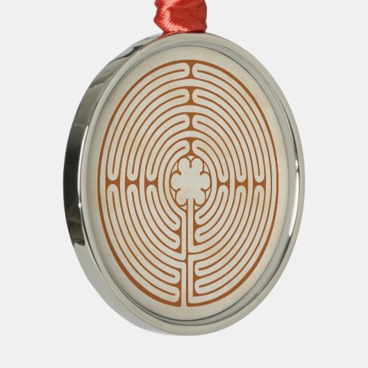 Chartres Labyrinth Metalen Ornament (Rechts)