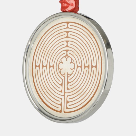 Chartres Labyrinth Metalen Ornament (Links)
