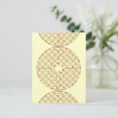 Chartres Labyrinth Pearl Briefkaart (Staand voorkant)
