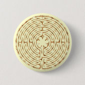 Chartres Labyrinth Pearl Button (Voorkant)