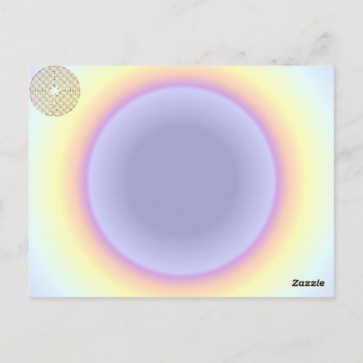 Chartres Labyrinth Pearl Light Paths Briefkaart (Achterkant)