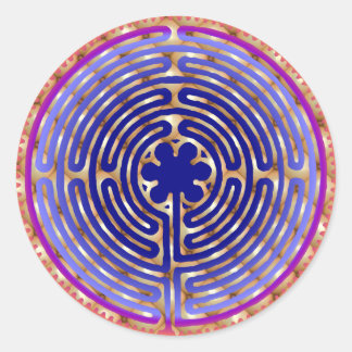 Chartres Labyrinth Pearl Light Paths Sticker