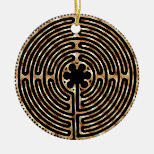 Chartres Labyrinth Pearl Ornament