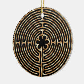 Chartres Labyrinth Pearl Ornament (Links)
