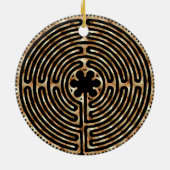 Chartres Labyrinth Pearl Ornament (Achterkant)