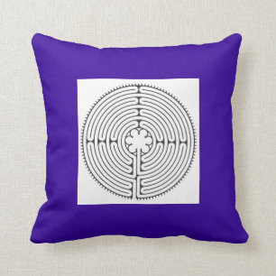 Chartres Labyrinth Pillow Mind Body Healing Giften Kussen
